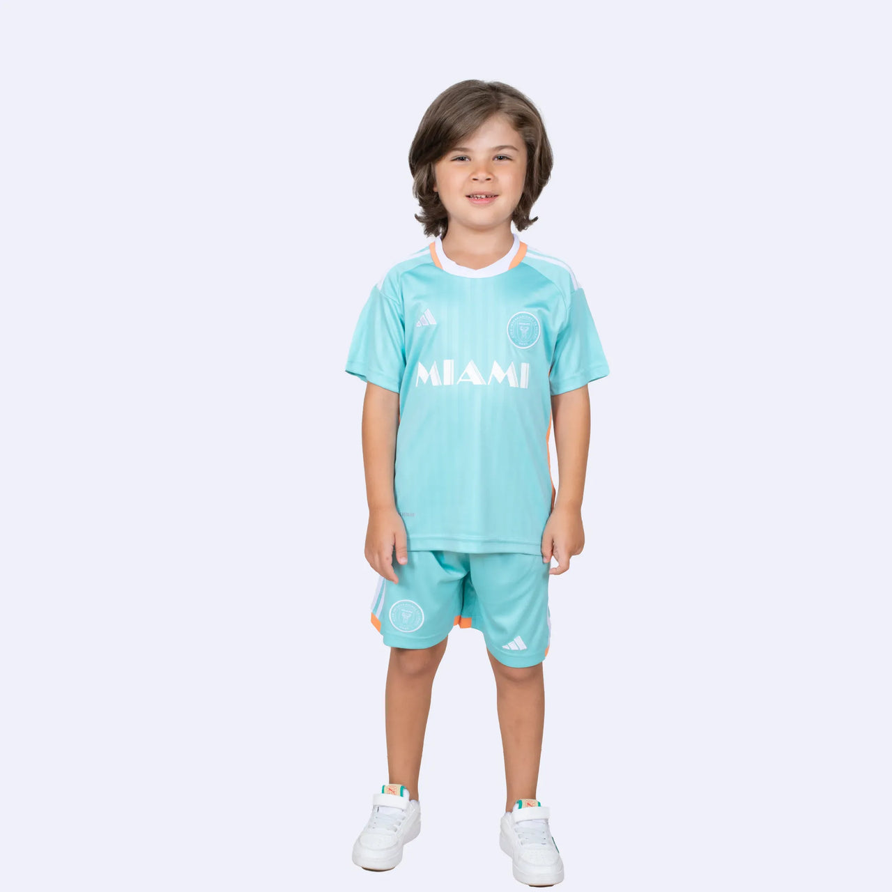 Kit de fútbol infantil Messi - Inter Miami 2024/25 Aqua