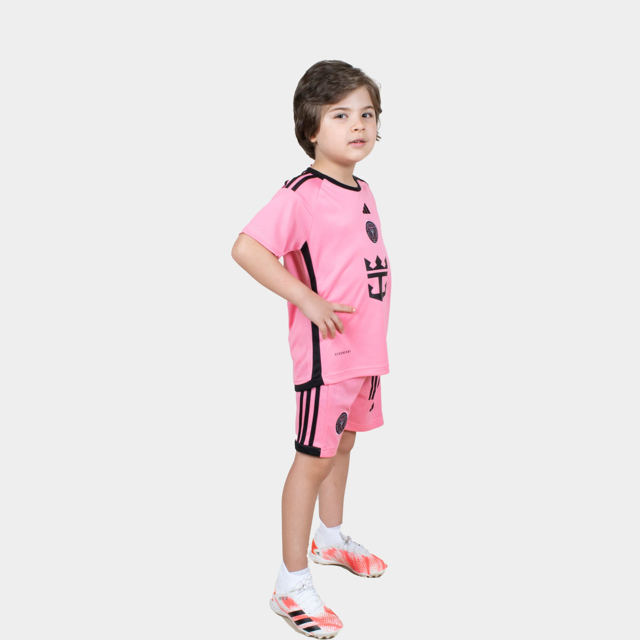 Kit da calcio per bambini Messi - Inter Miami 2024/25 Rosa