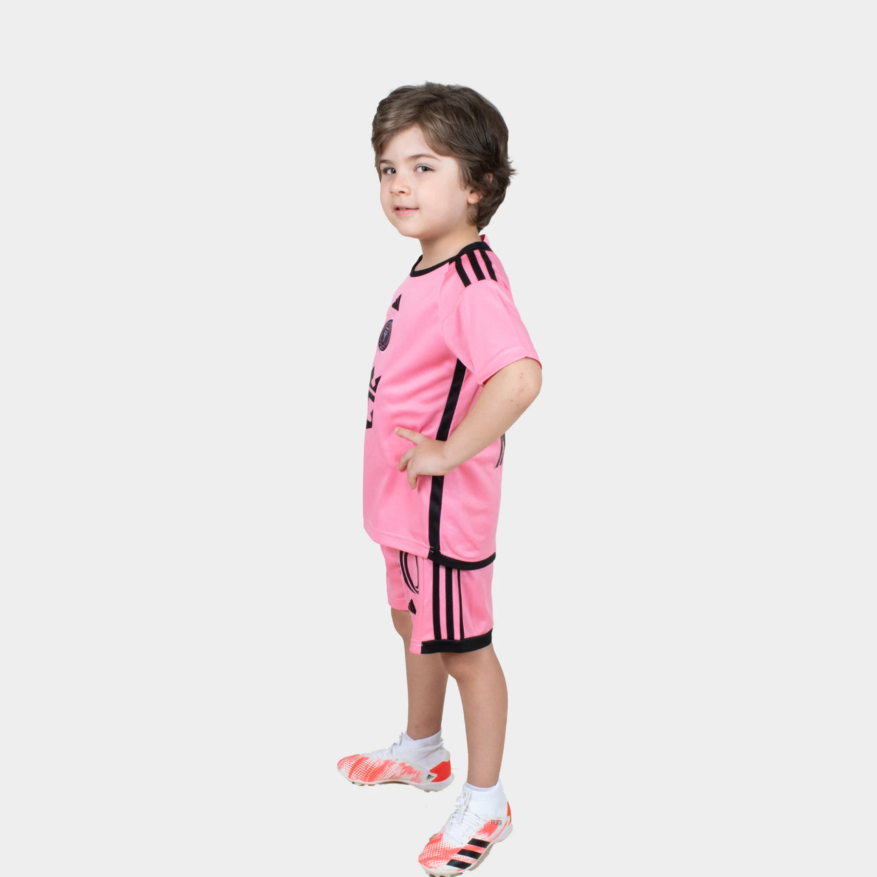 Kit da calcio per bambini Messi - Inter Miami 2024/25 Rosa
