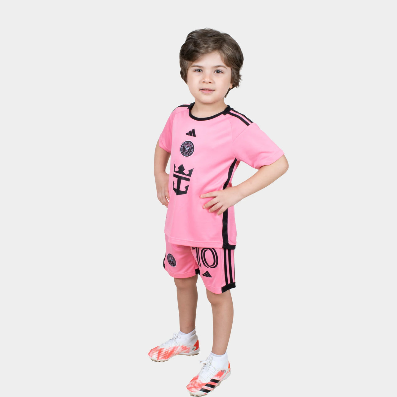 Kit da calcio per bambini Messi - Inter Miami 2024/25 Rosa