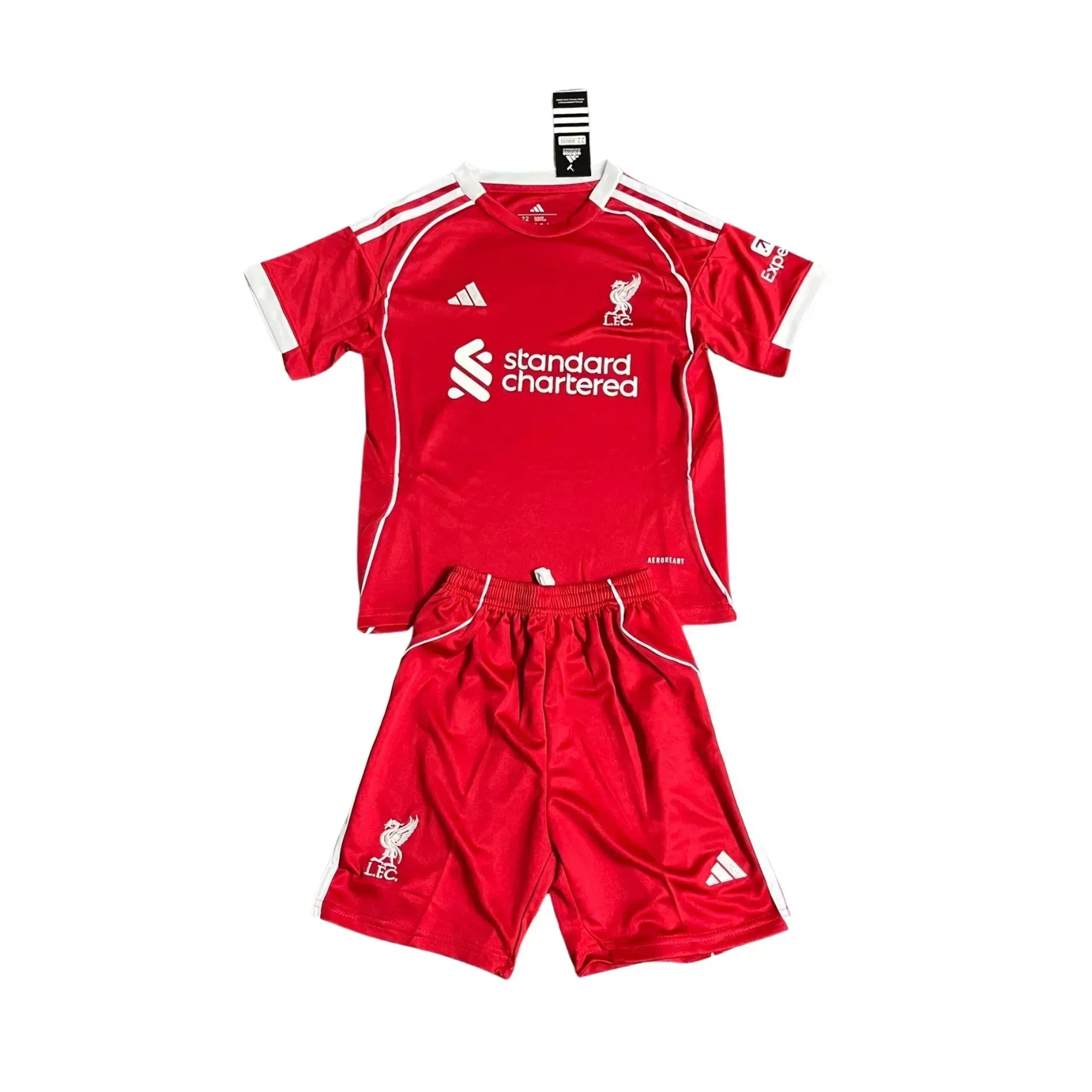 Kit da calcio casalingo per bambini Liverpool 2025-2026