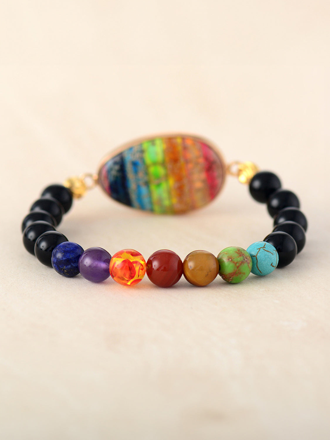 Pulsera de cuentas geométricas