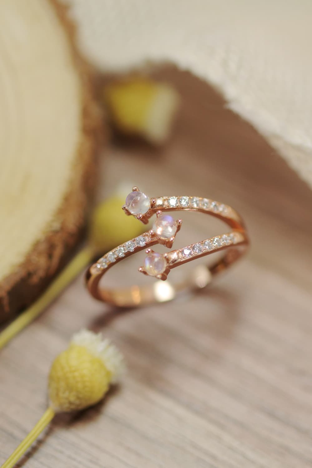 Moonstone Silver Ring