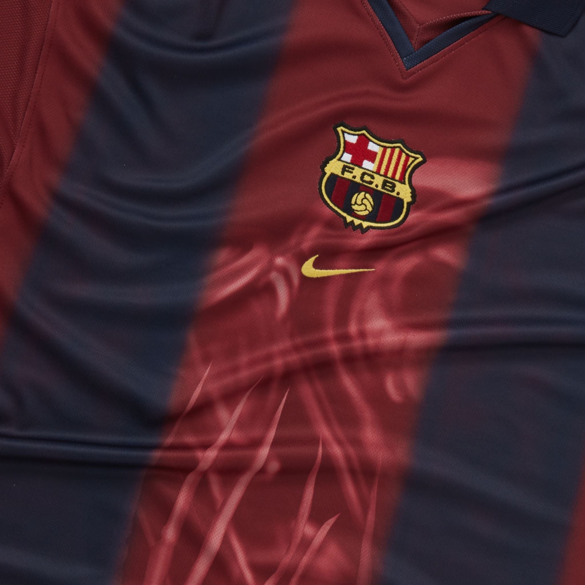 2001/02 FC Barcelona x Travis Scott Retro T-shirt - Hjem Begrænset Udgave