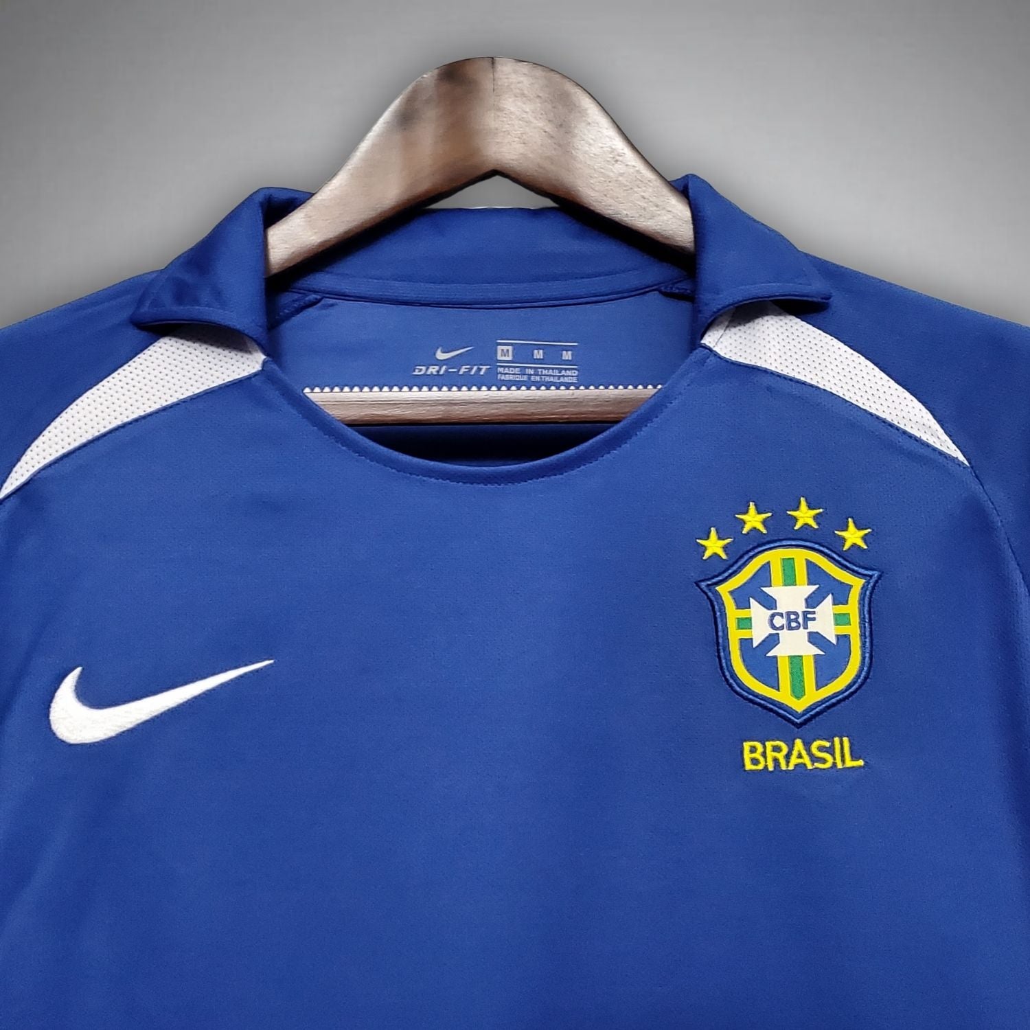 2002 Brasilien Retro-Auswärtstrikot - Weltmeisterschaft