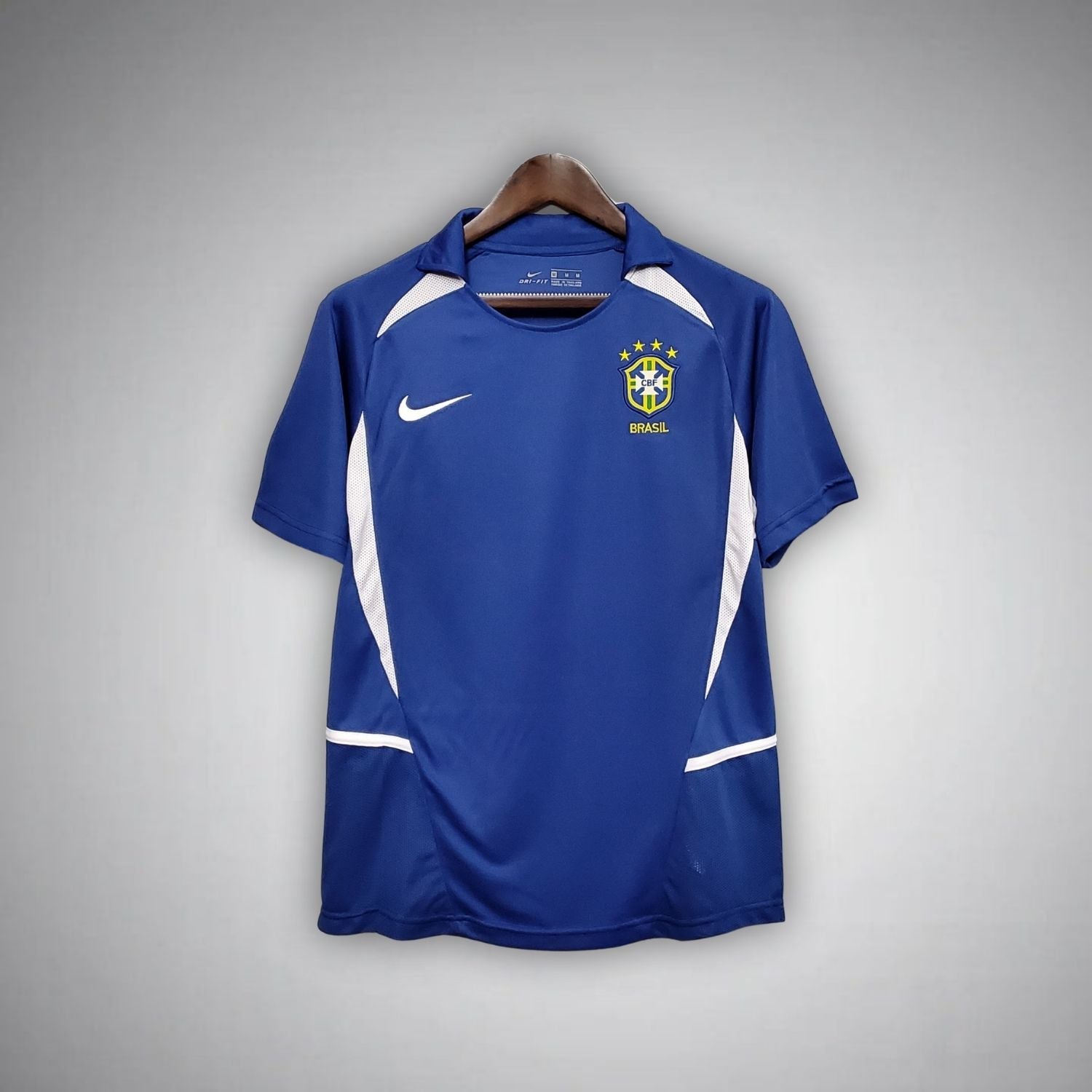 2002 Brasilien Retro-Auswärtstrikot - Weltmeisterschaft