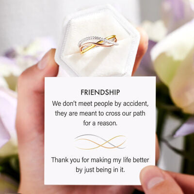 Crisscross Gold-Plated Ring