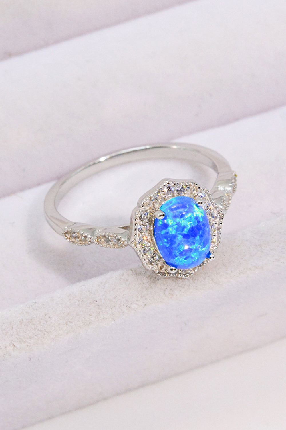 Opal &amp; Zirkon Silberring
