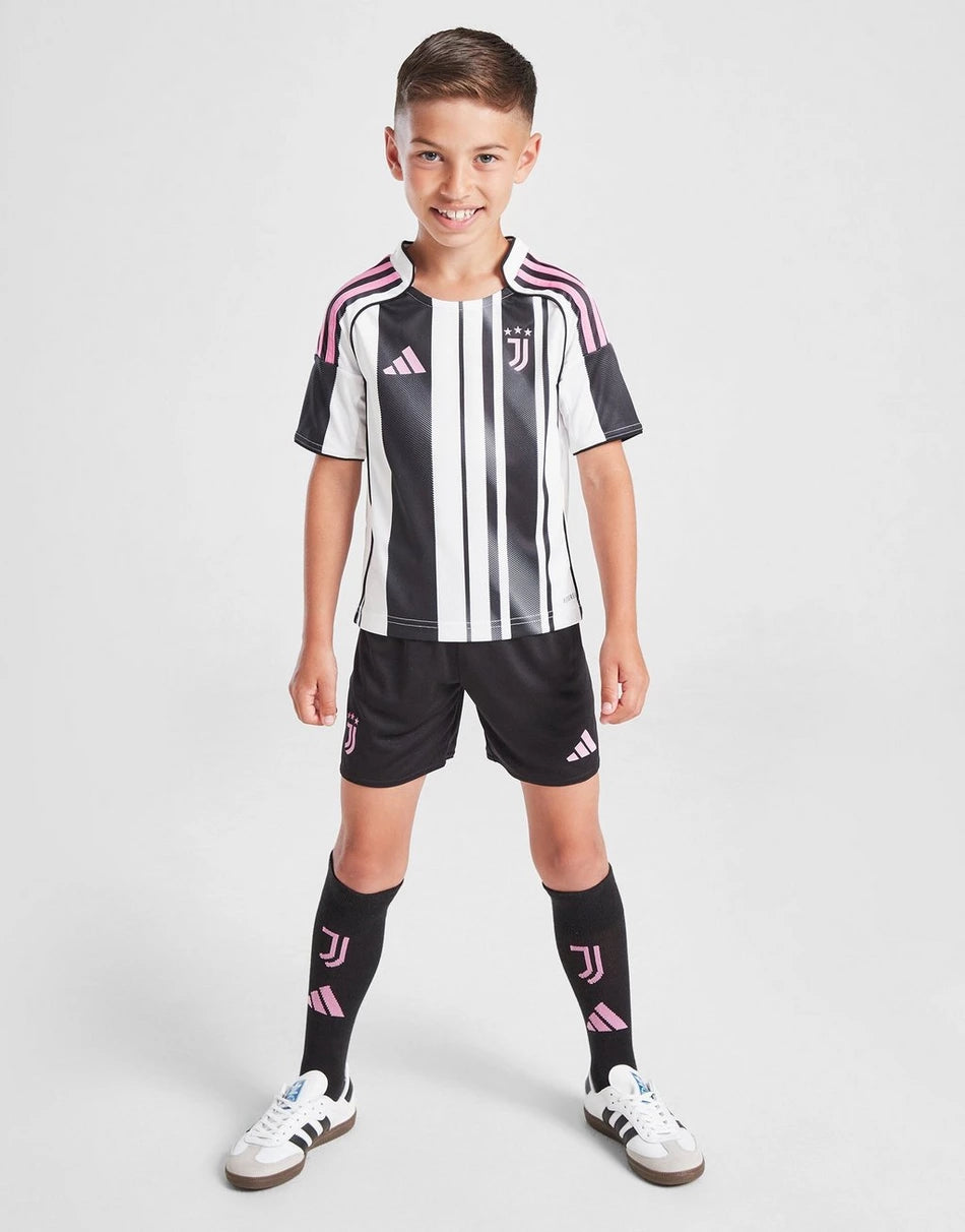 Kit da calcio casalingo Juventus 2025-26 per bambini