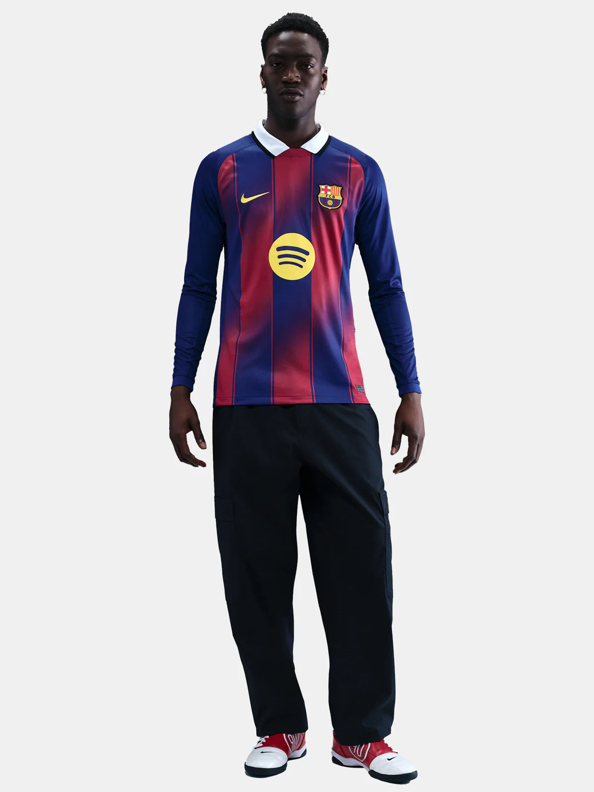 2025/26 FC Barcelona langærmet hjemmebane trøje