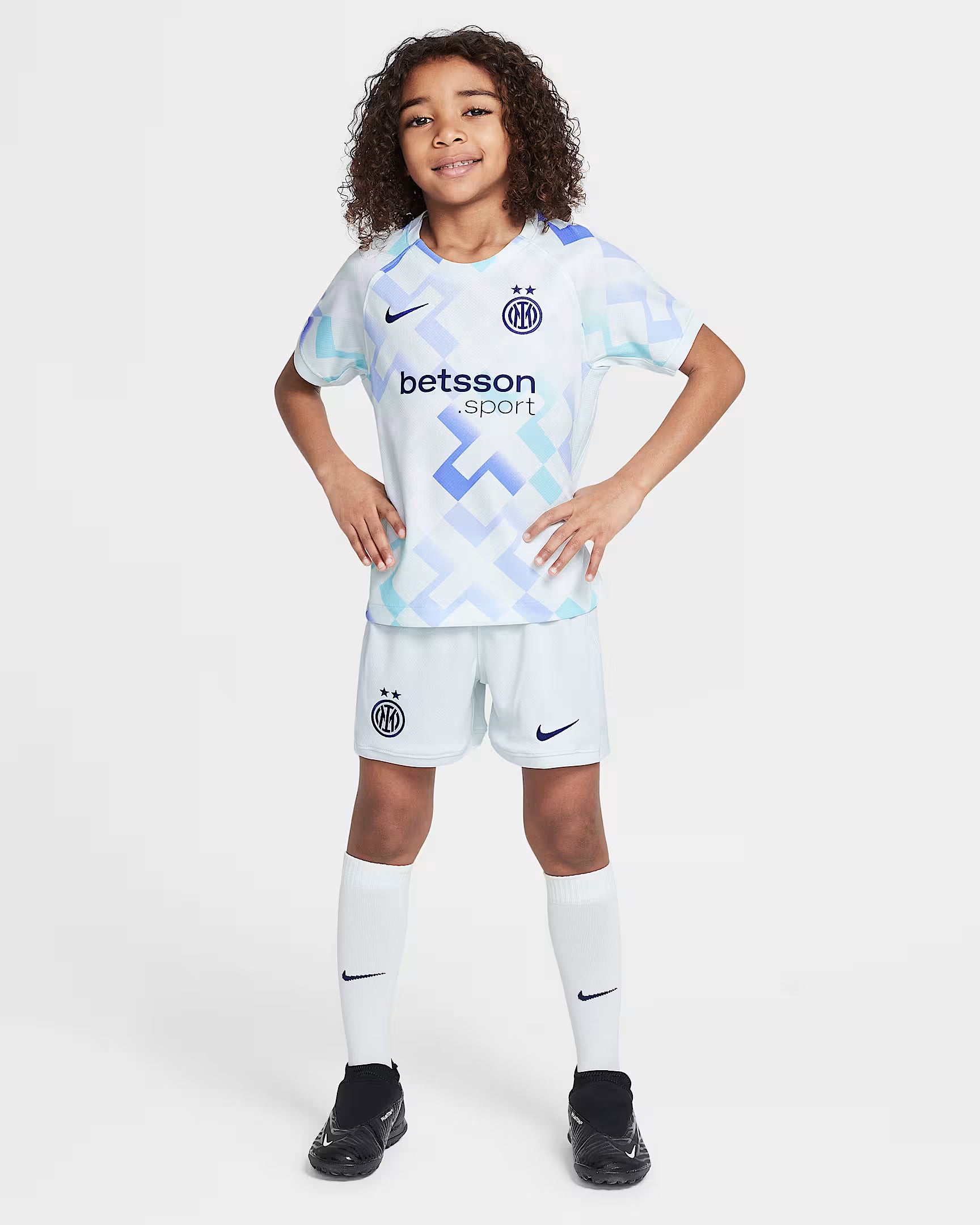 Kit de visitante para niños del Inter de Milán 2025/26