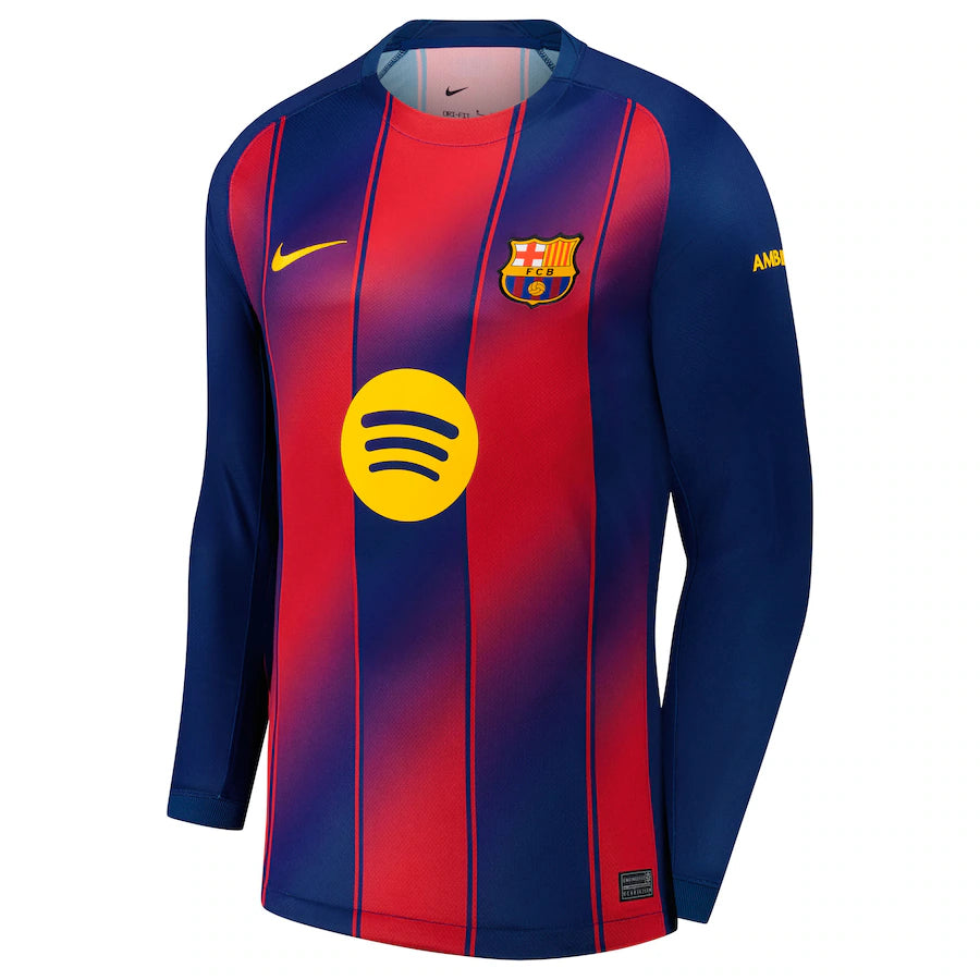 2025/26 FC Barcelona langærmet hjemmebane trøje