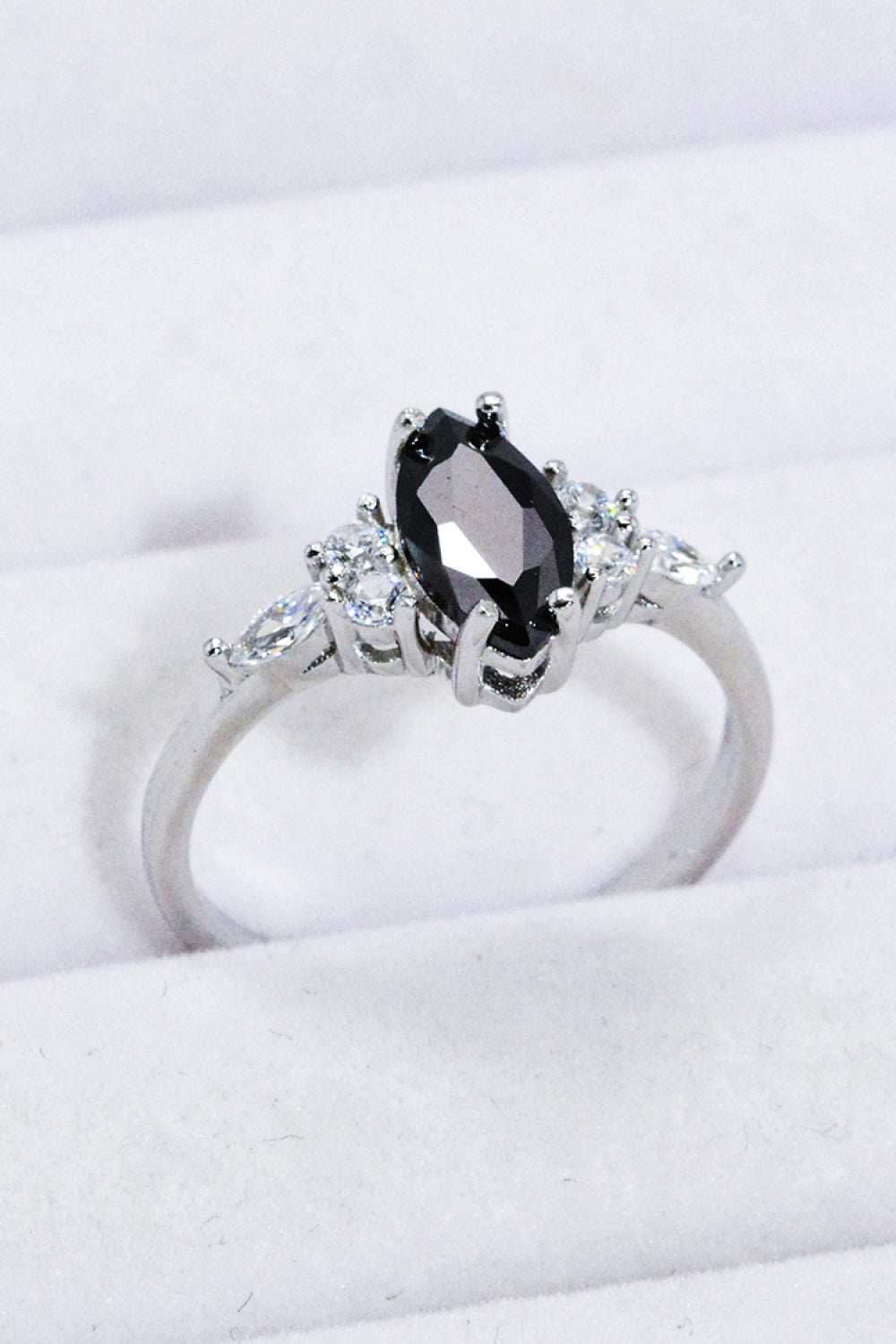 Schwarzer Achat-Silberring