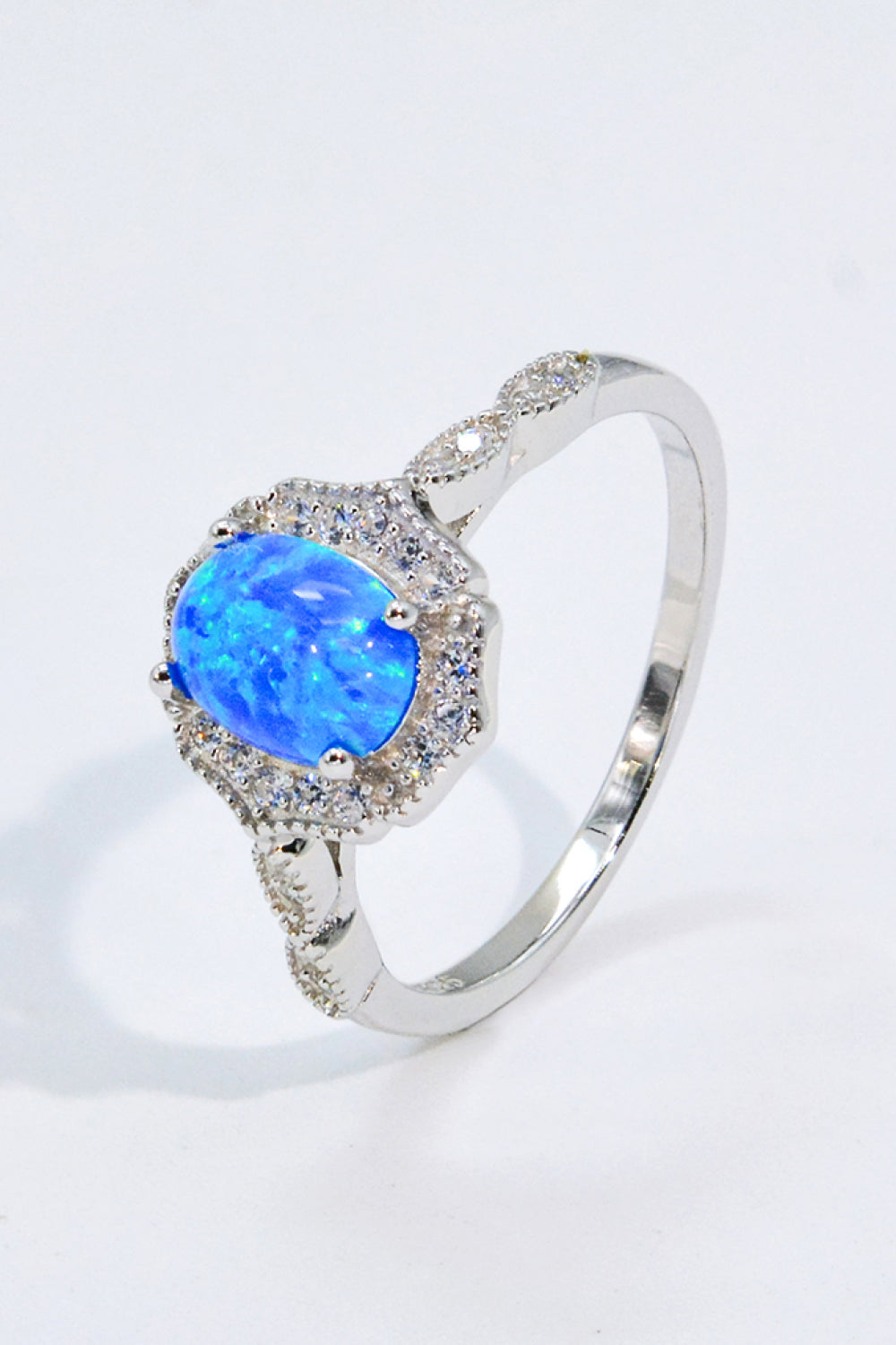 Opal &amp; Zirkon Silberring