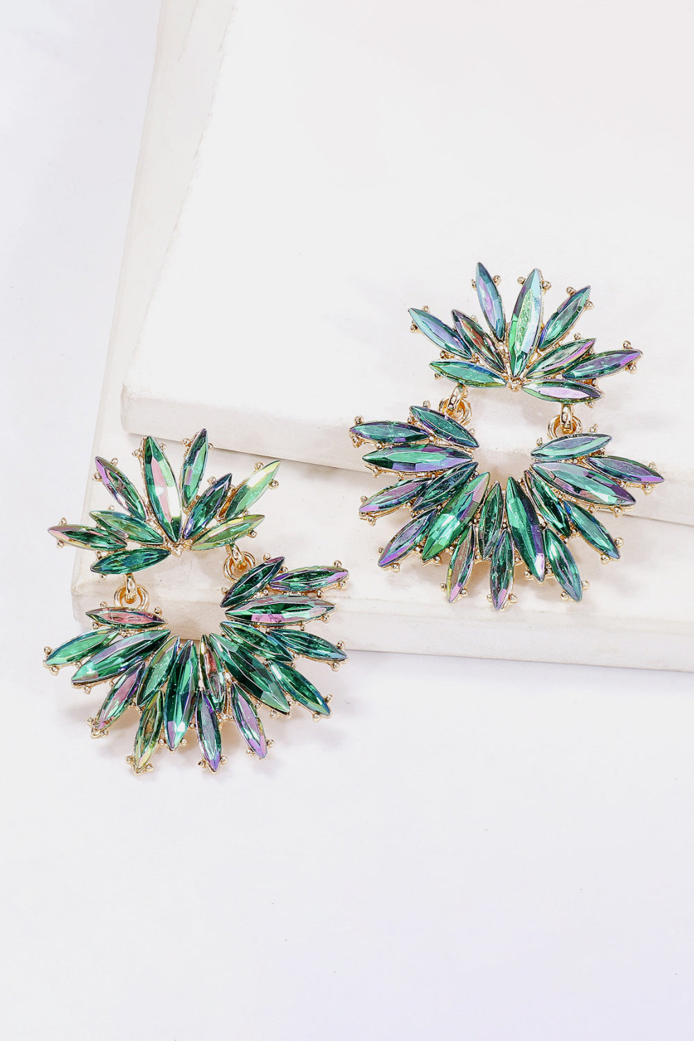 Florale Glassteintropfen