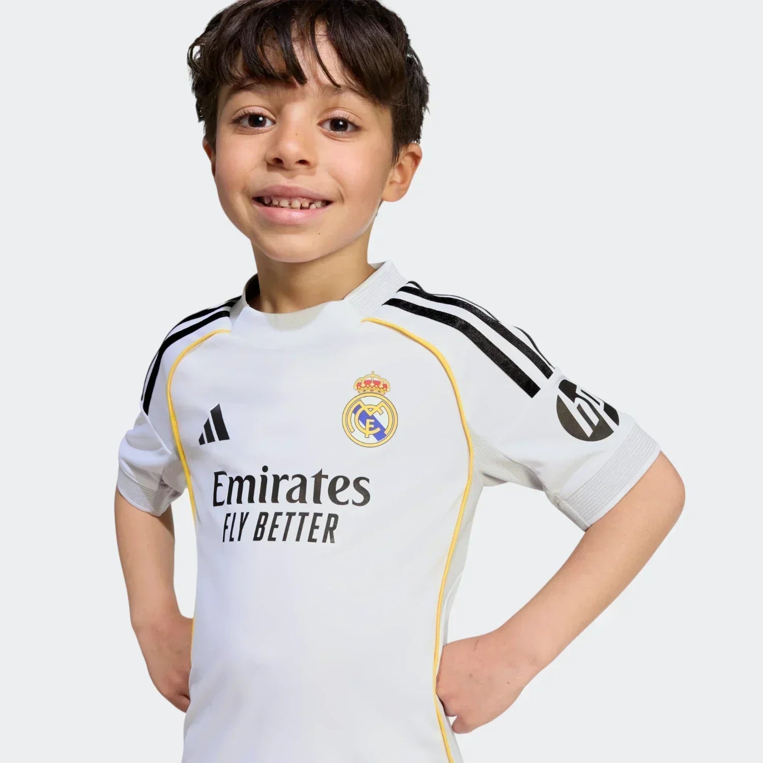 Kit da calcio casa bambini Real Madrid 2025-26