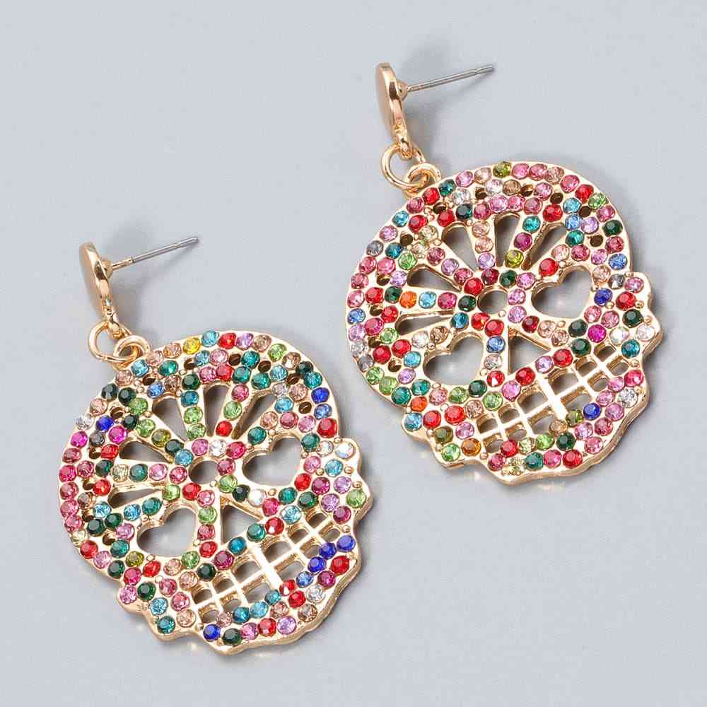 Krystalhoved Dangle Hoops