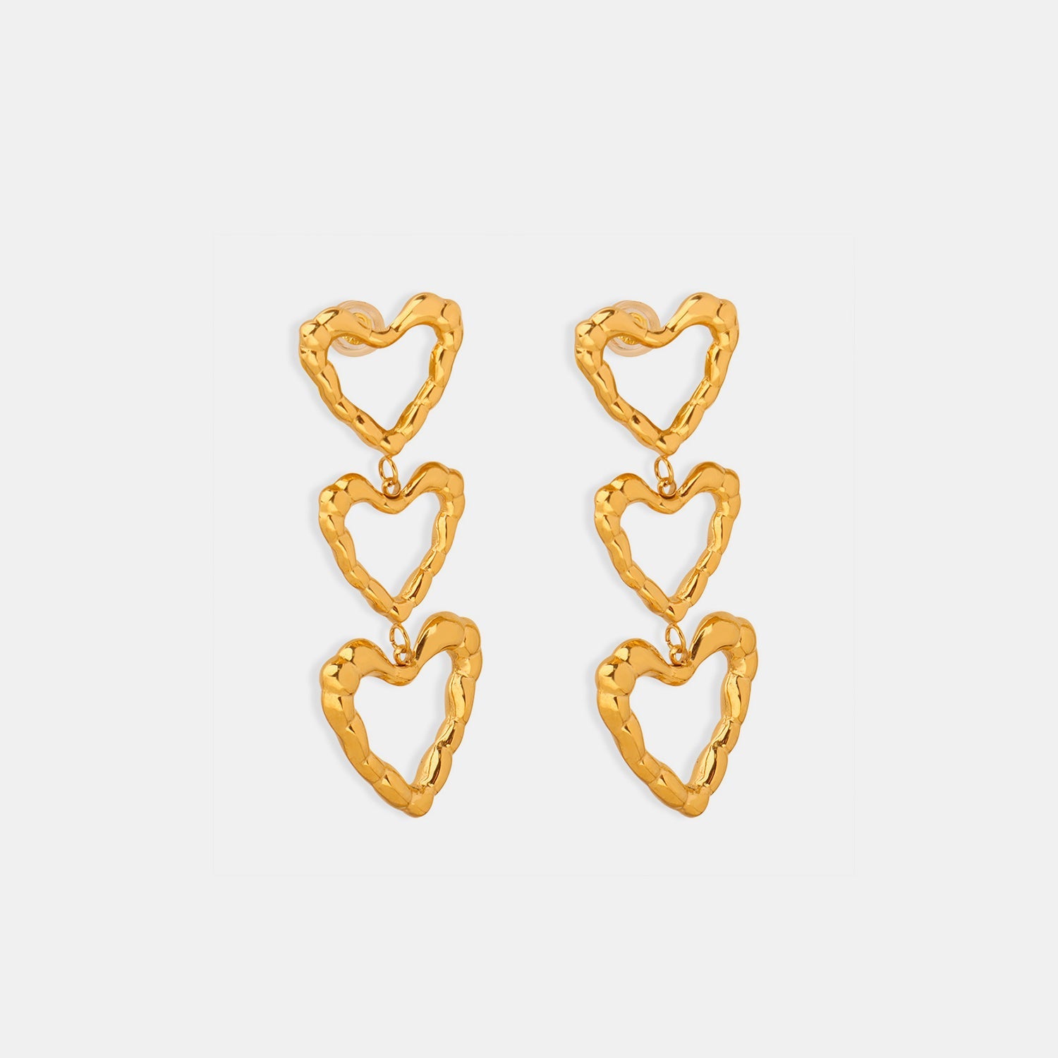 Orecchini a perno Steel Heart