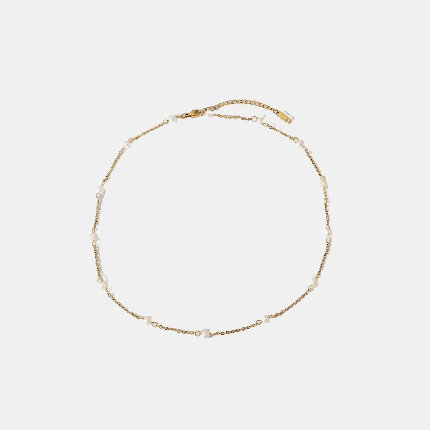 Gold-Plated Pearl Strand