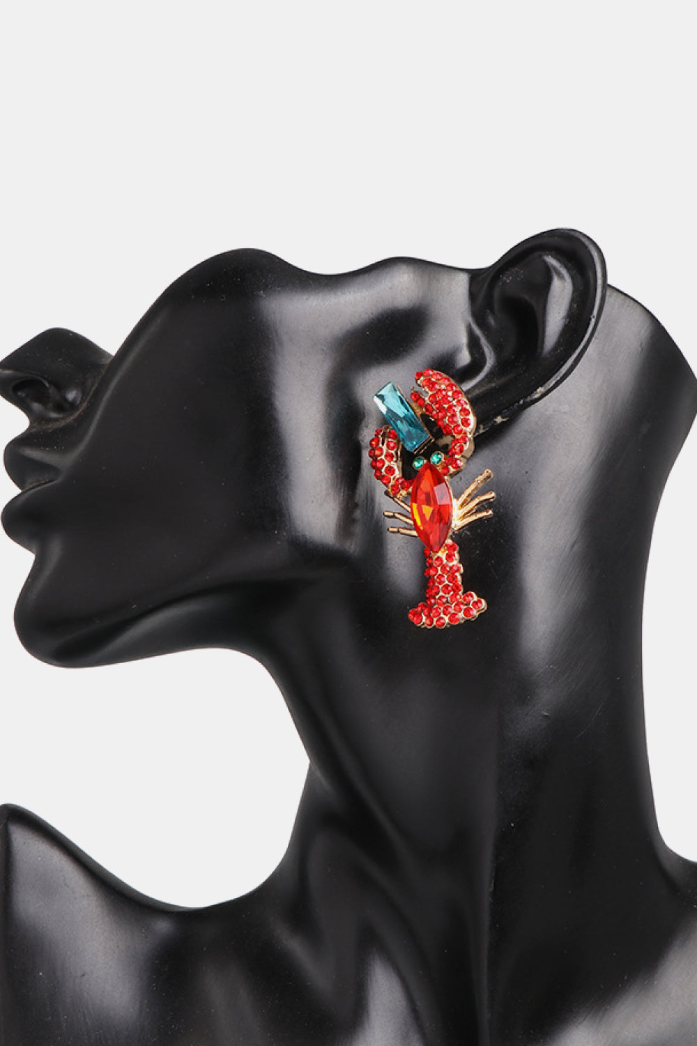 Lobster Glass Drop Earrings