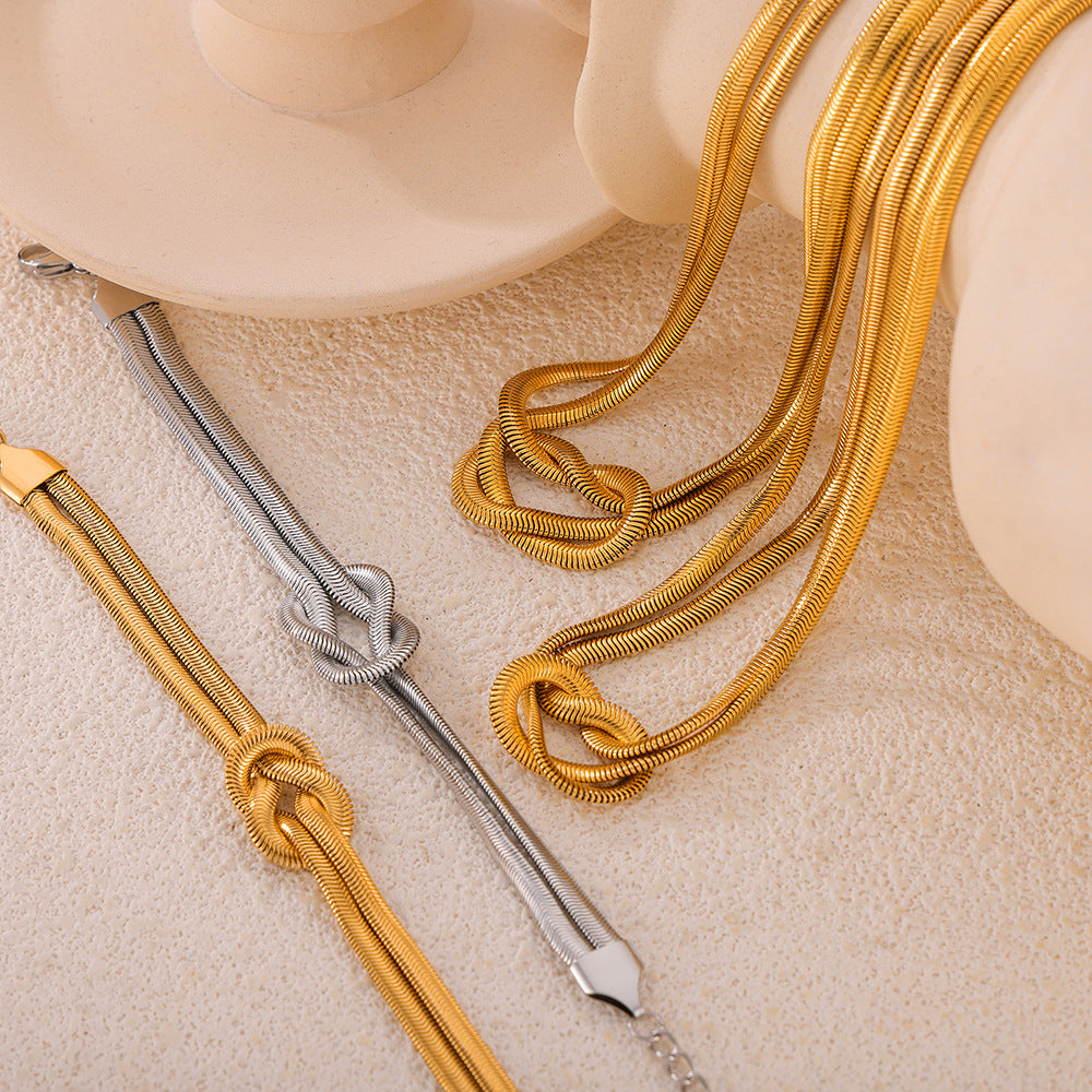 Knotted Steel Wristlet