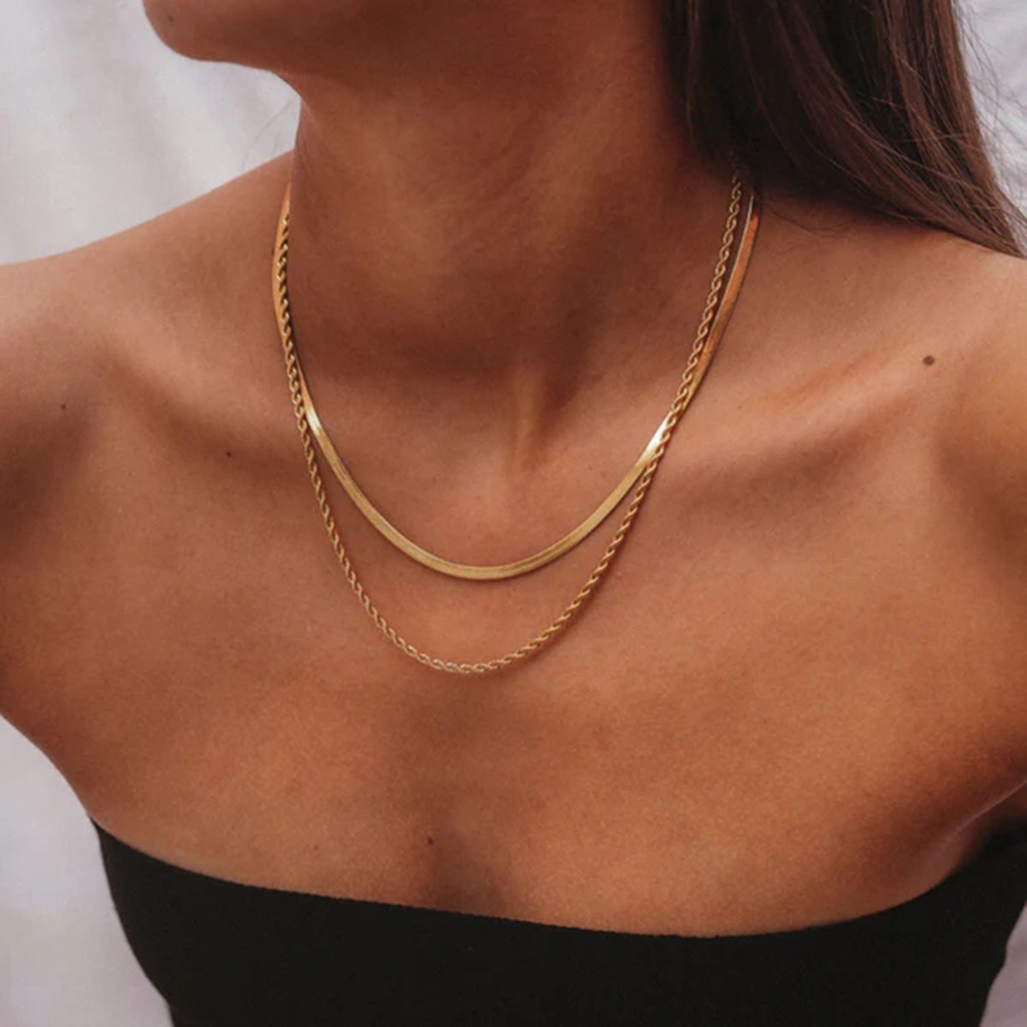 Dual-Layer Gold-Plated Chain