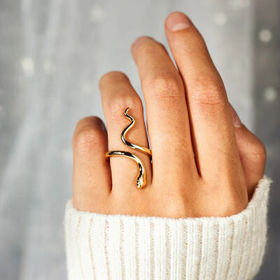 Guld Slange Twist Ring