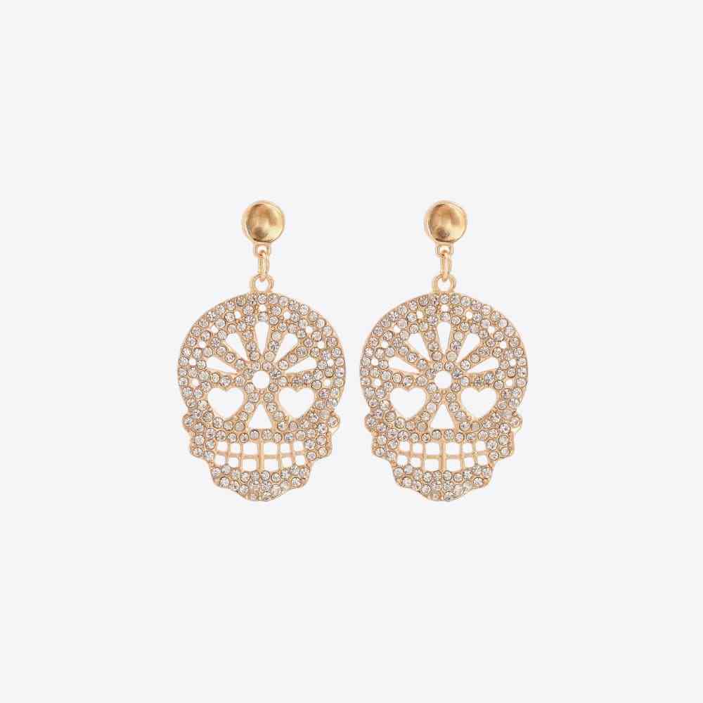 Krystalhoved Dangle Hoops