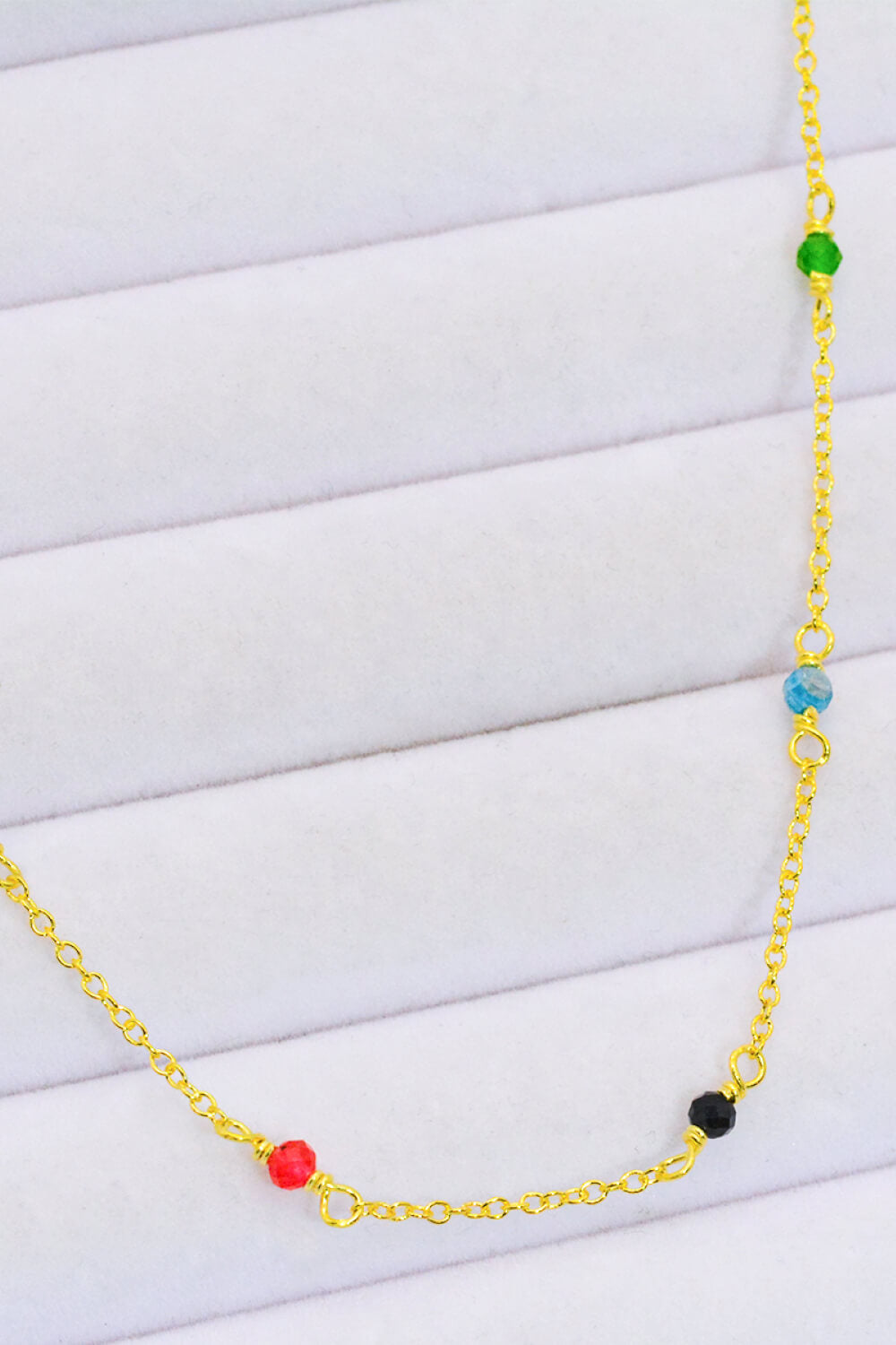 Gold Multicolor Bead Neckchain