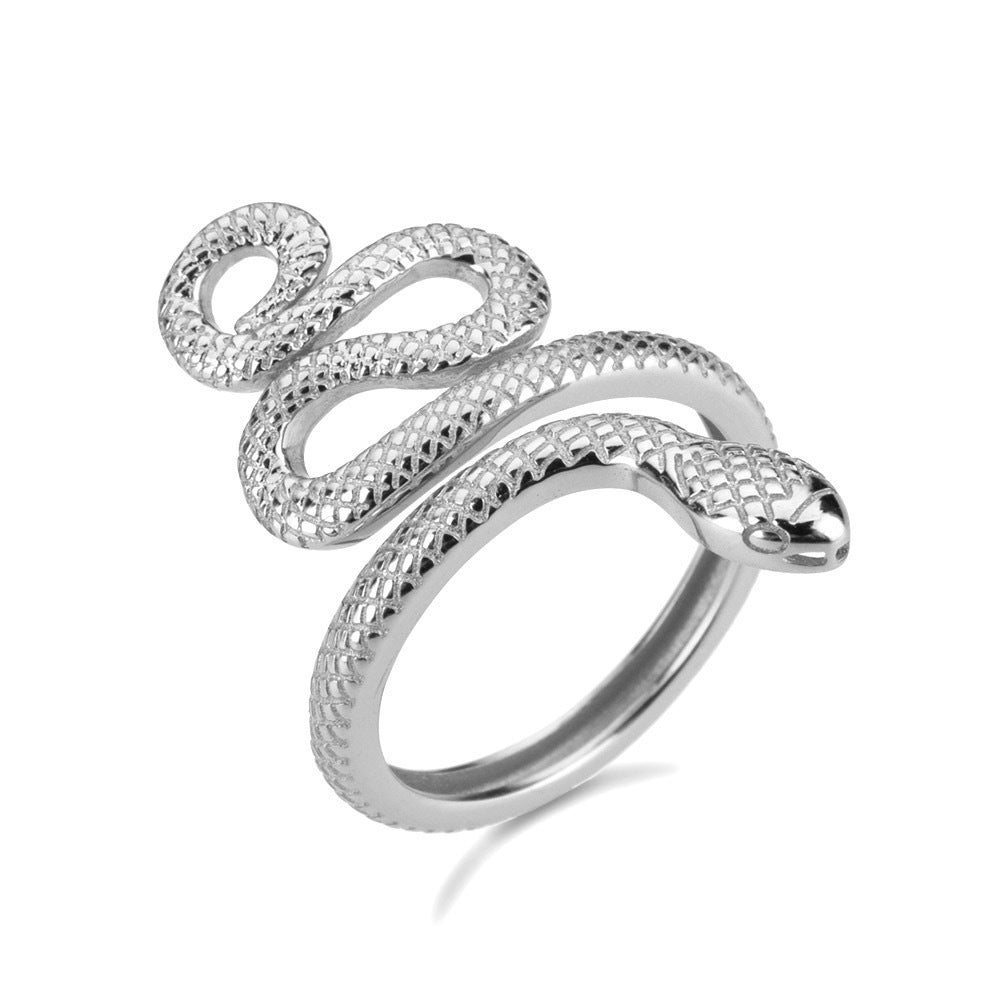 Anello Serpente d'Argento