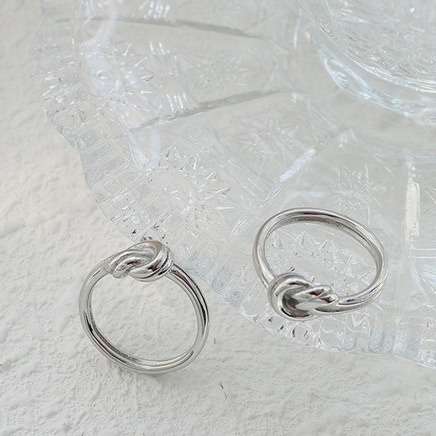 Anello Nodo in Acciaio Intrecciato