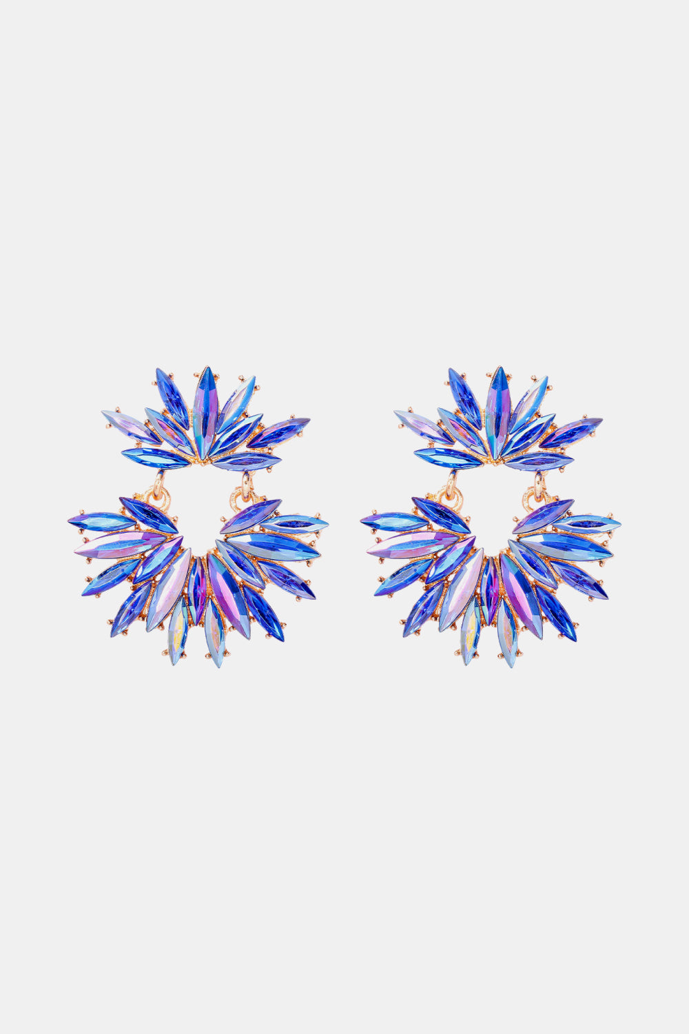 Gocce di pietra di vetro floreale