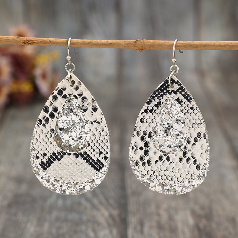 Gocce di pelle con paillettes