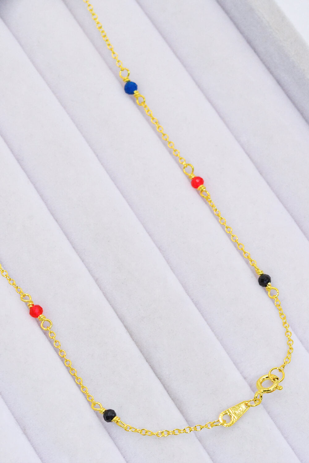 Gold Multicolor Bead Neckchain