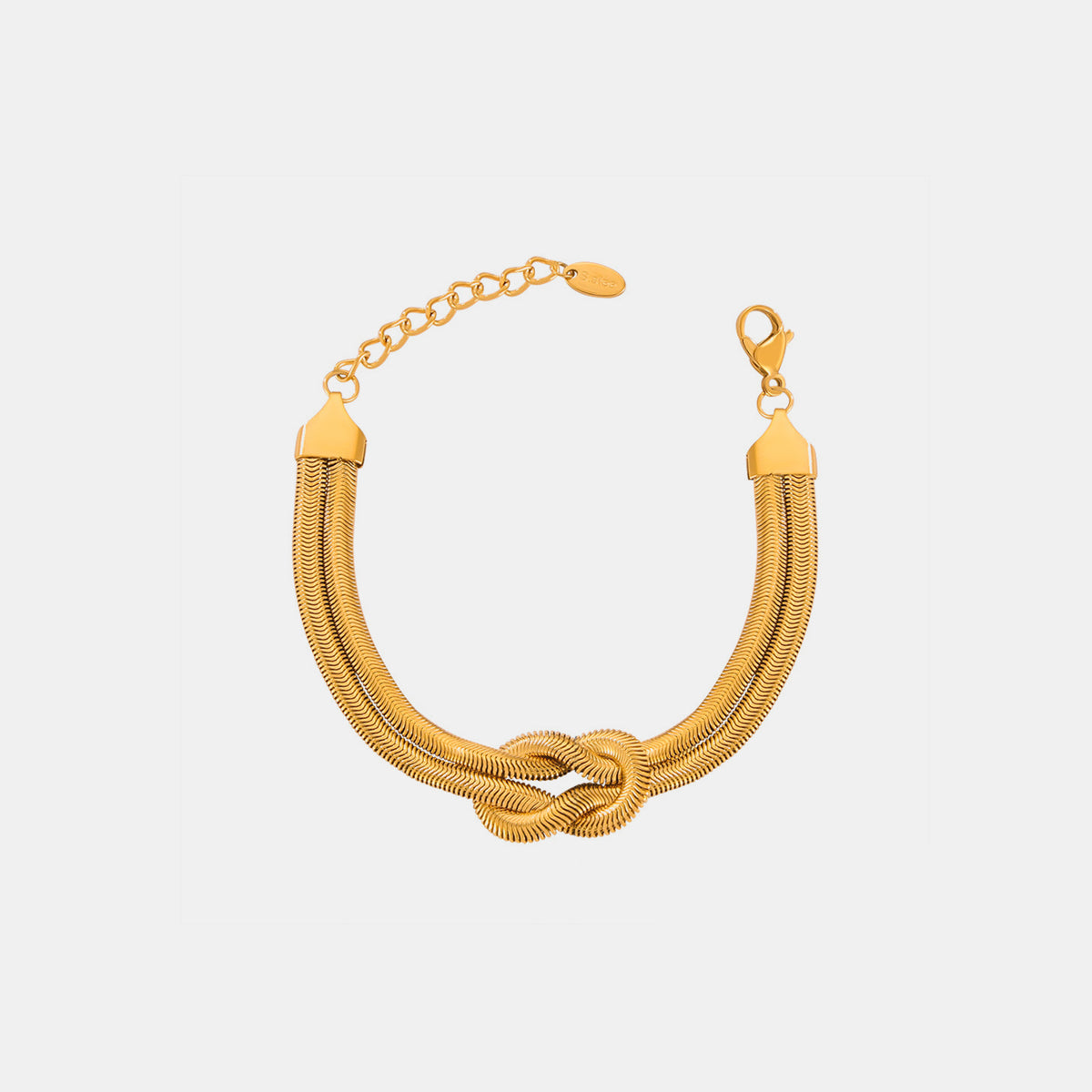 Pulsera de acero anudada