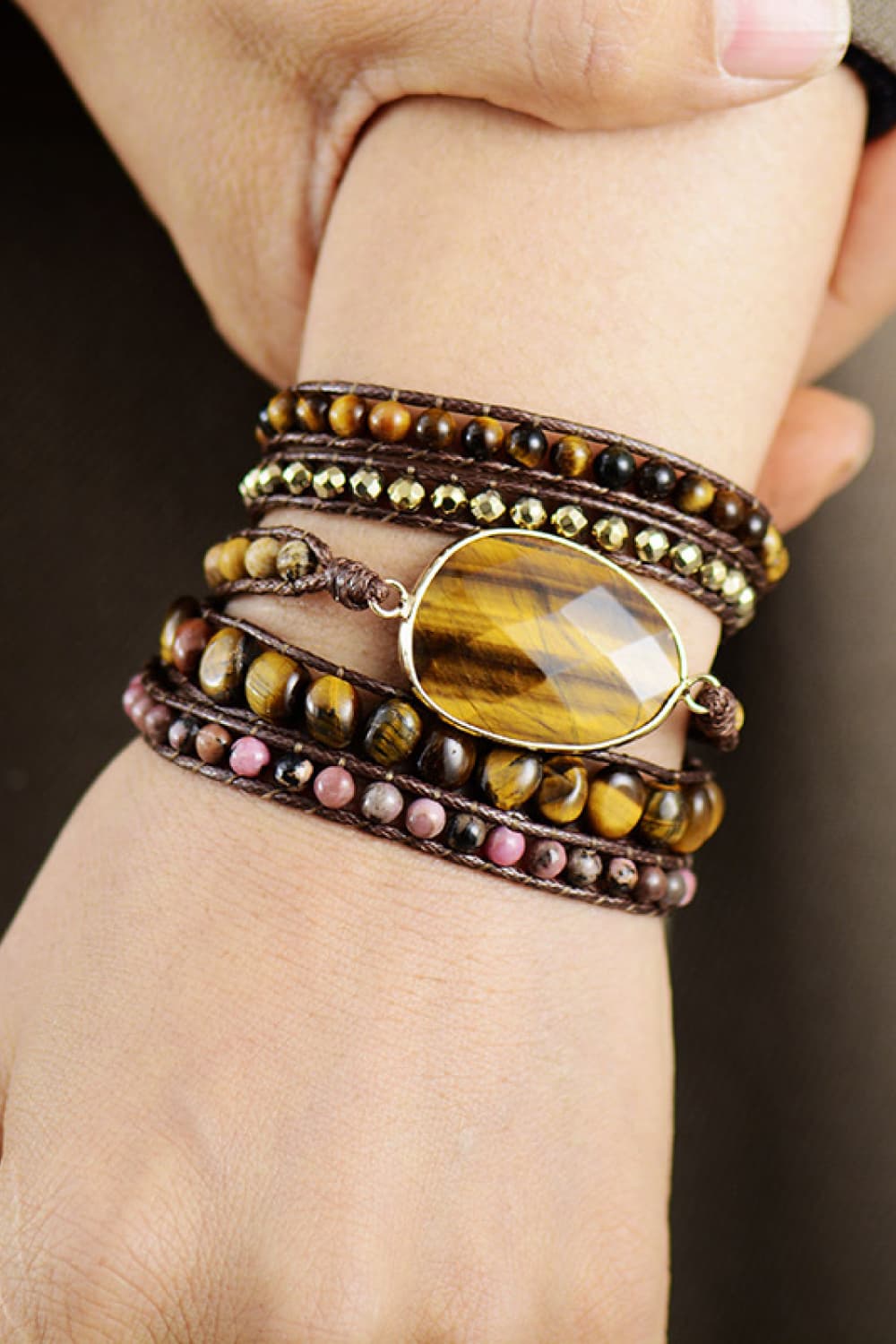 Layered Stone WristRing