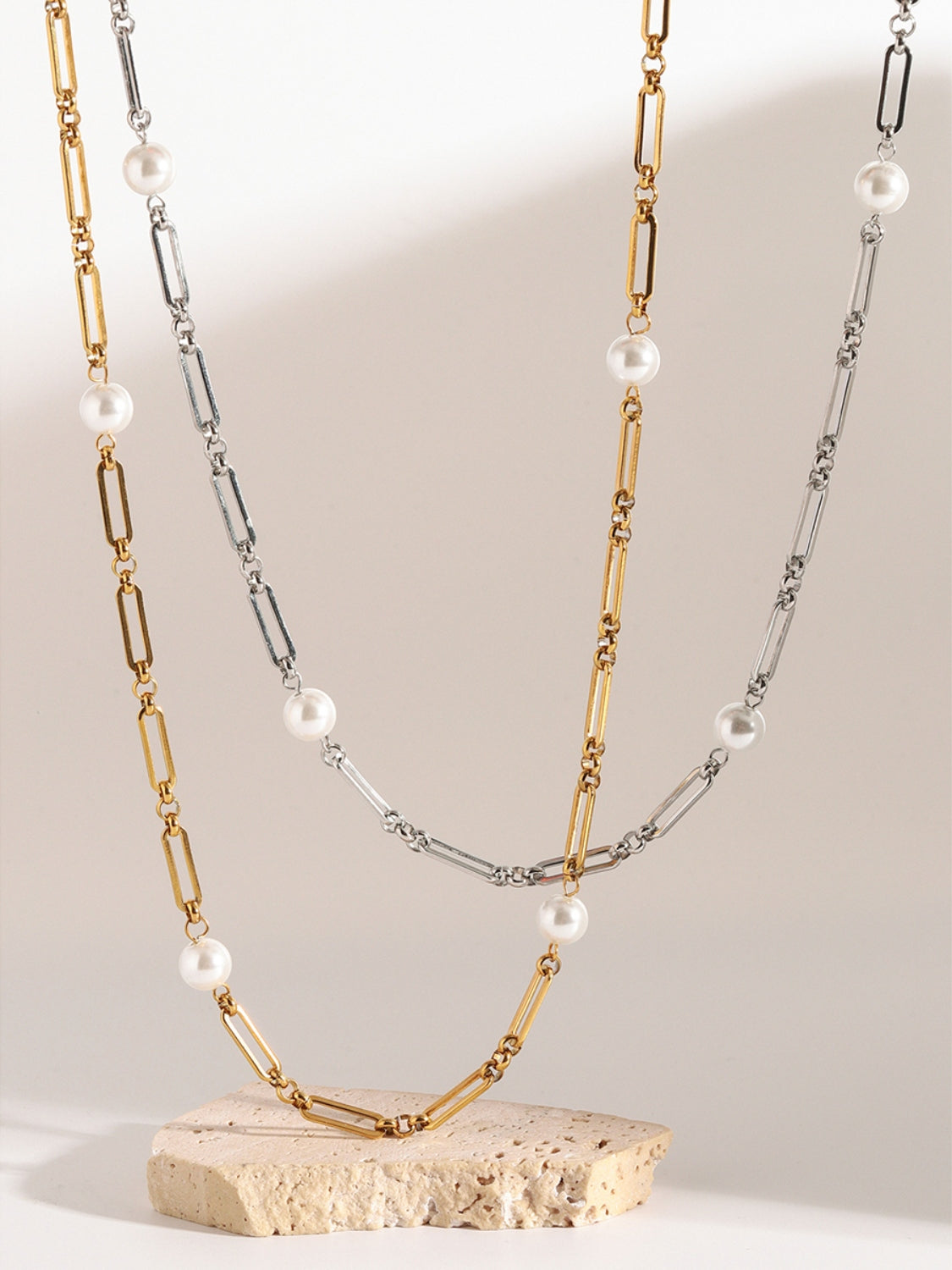 Collare in acciaio Pearl-Link