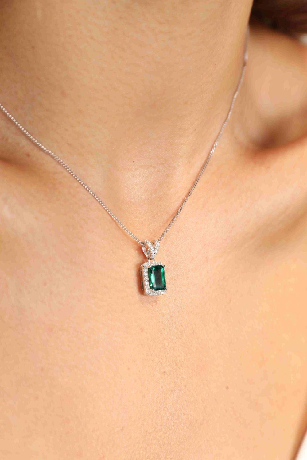 1,25 ct Labor-Smaragd-Anhänger