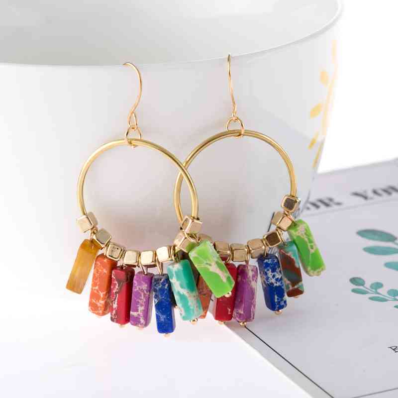 Multicolor Stone Earrings