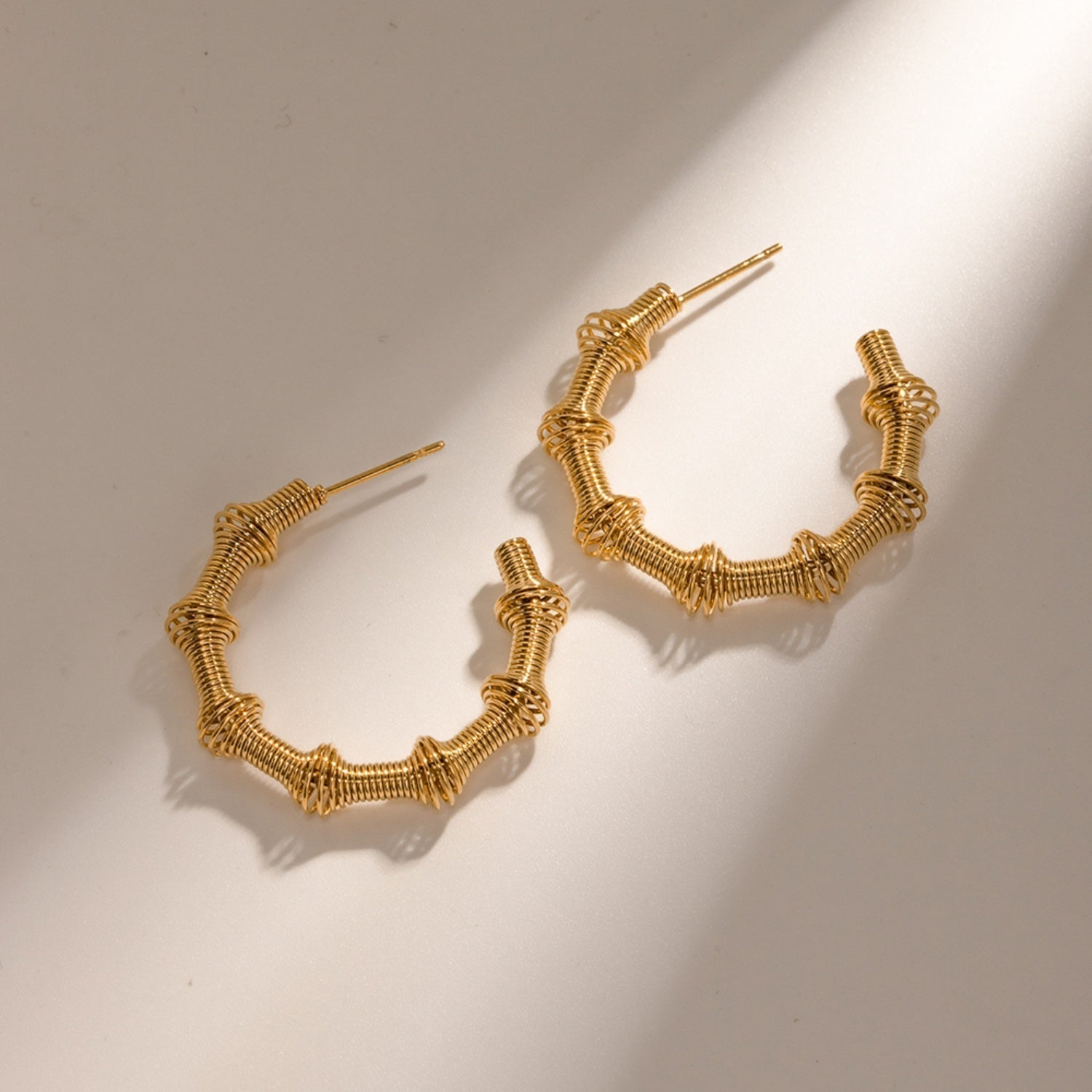 Gold C-Hoop Earrings