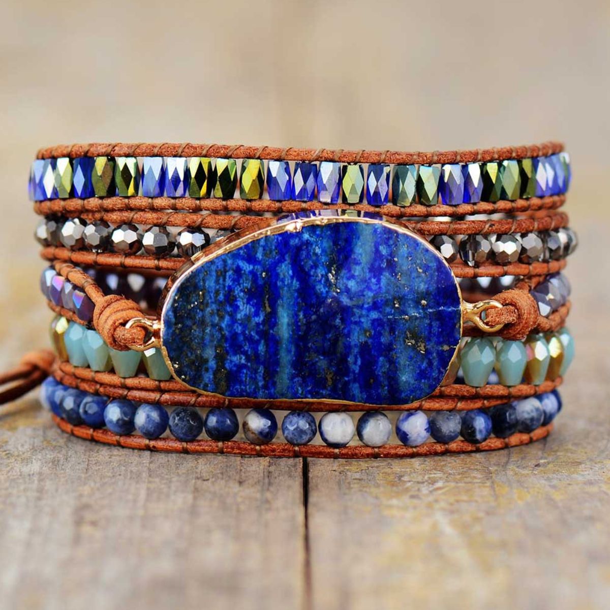 Lapis Lazuli Stacked Cuff