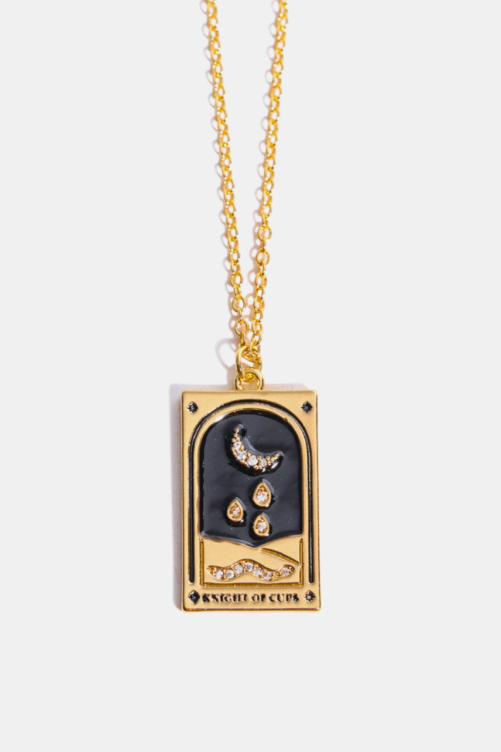 Collana in acciaio con ciondolo Tarocco