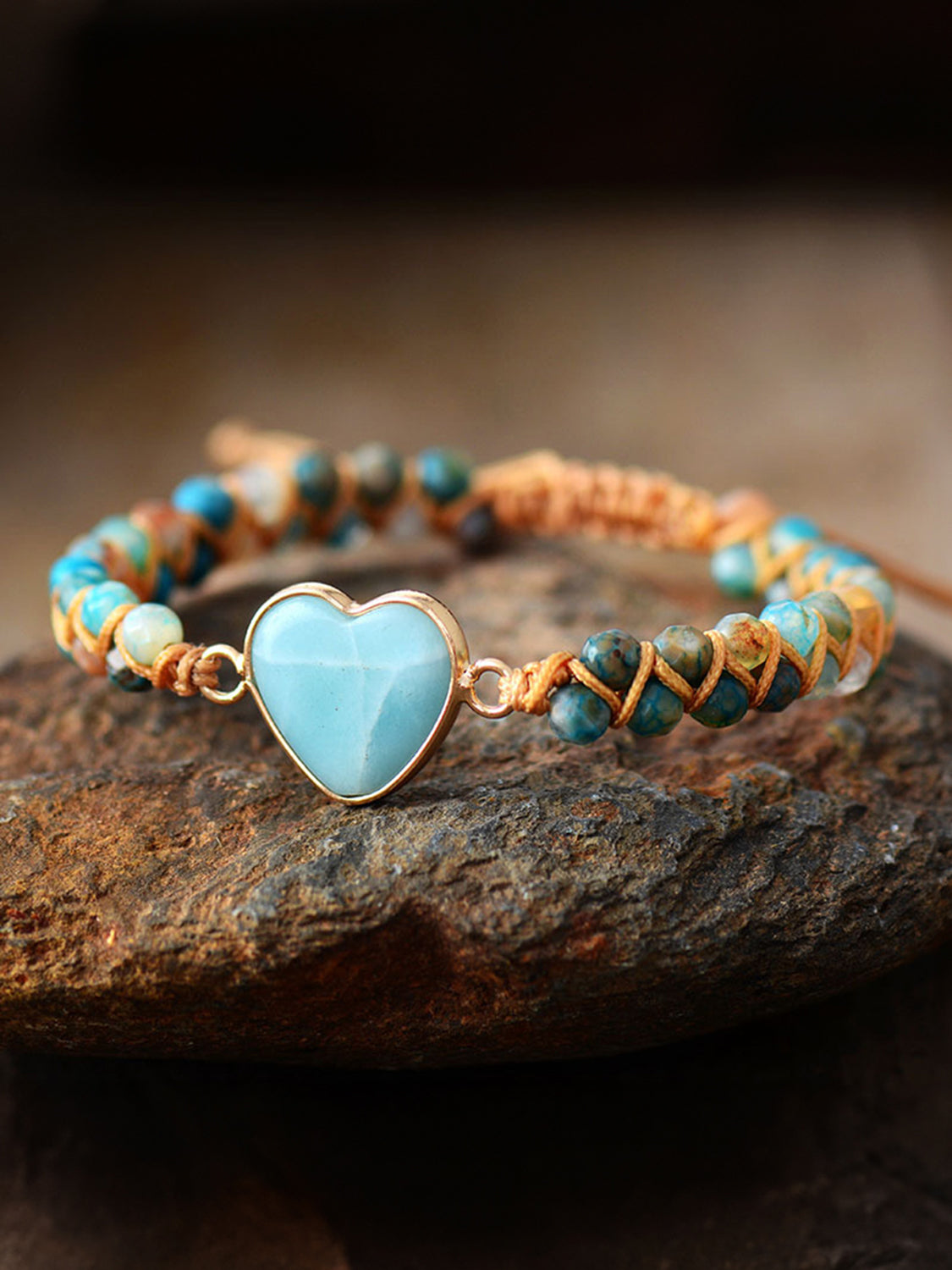 Beaded Heart Bracelet