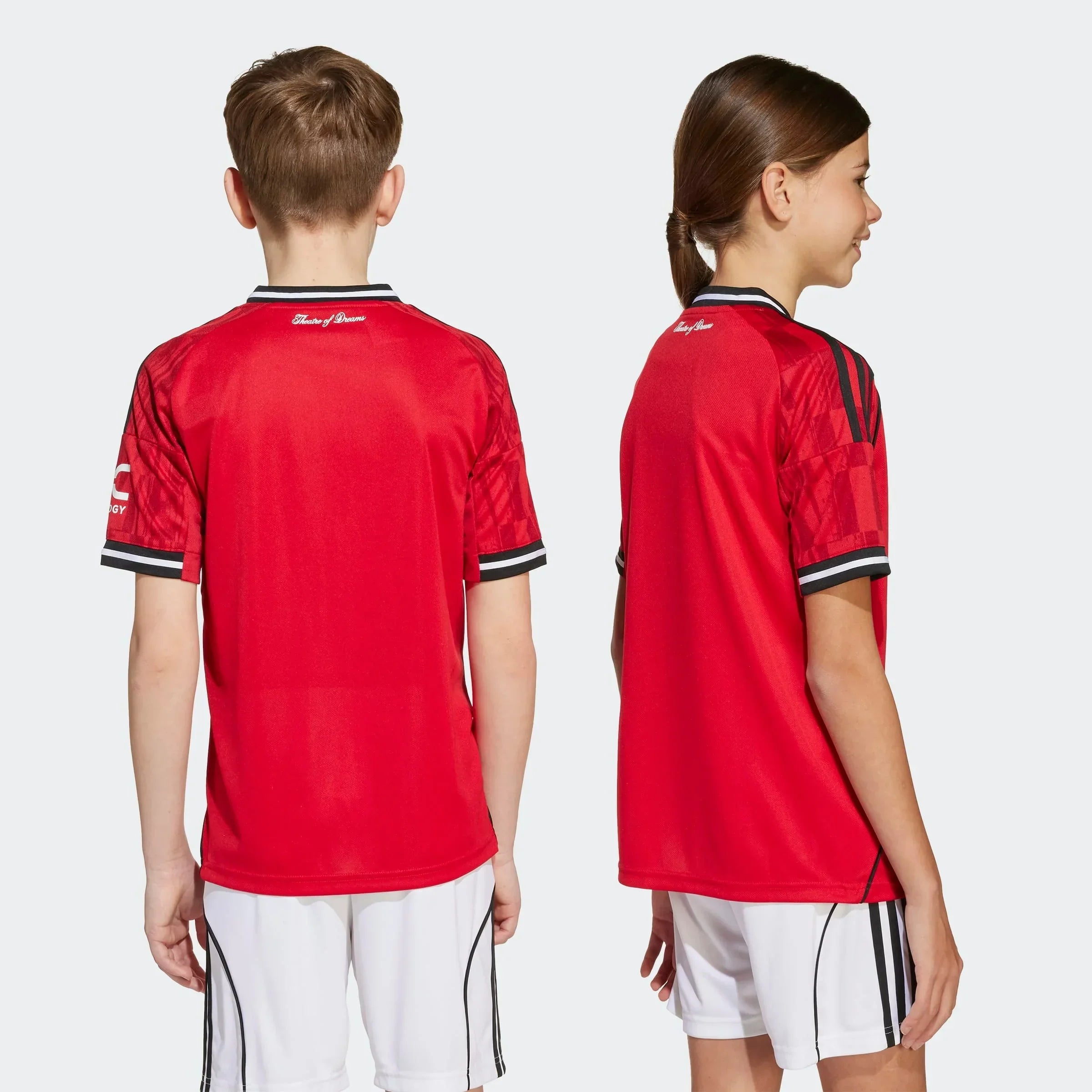 2025-2026 Manchester United Hjemme Børne Fodbold Sæt