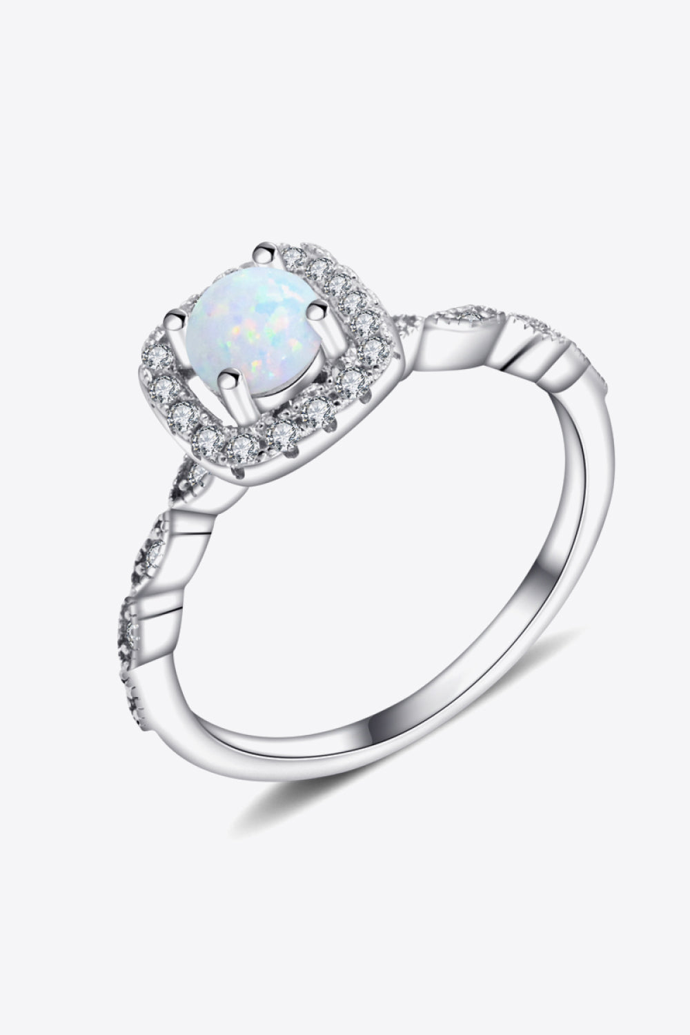 Silberring mit Opal-Einlage