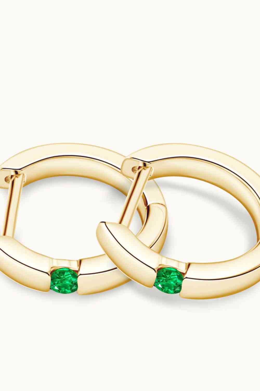 Lab Emerald Drop Earrings