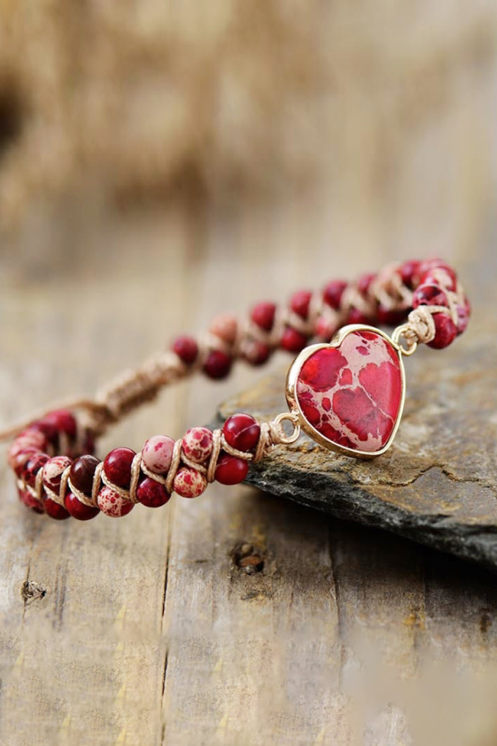 Handmade Heart Stone Ring