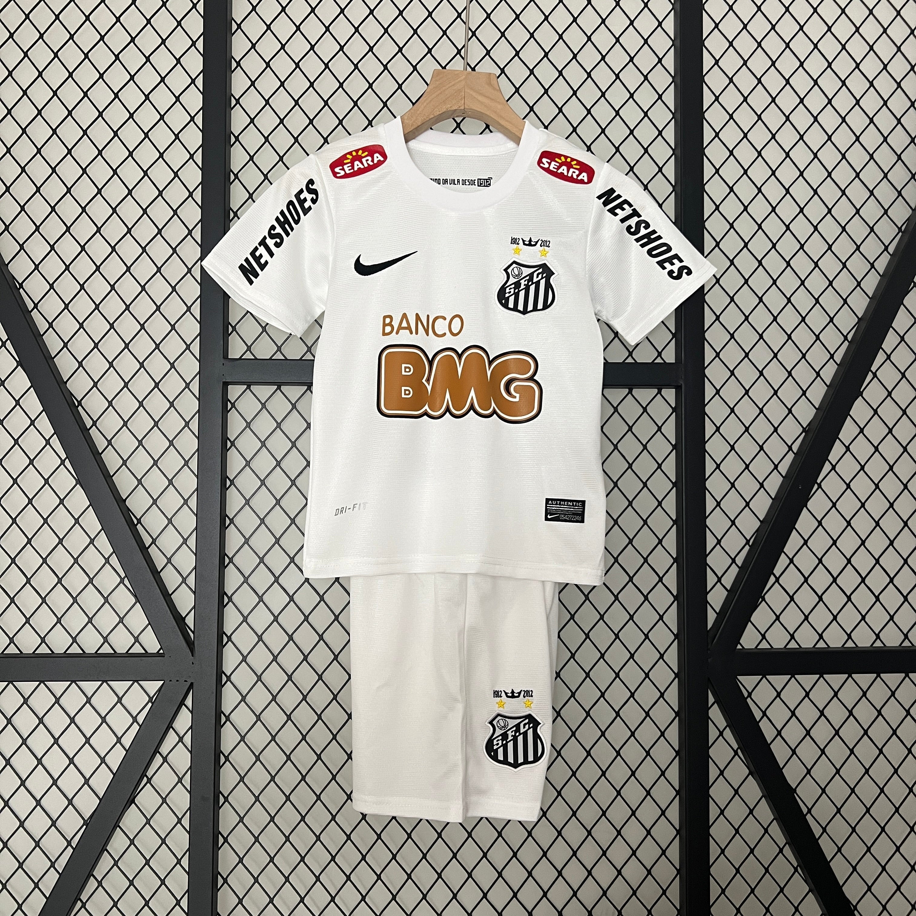 2011/12 Santos Retro-Fußballtrikot für Kinder