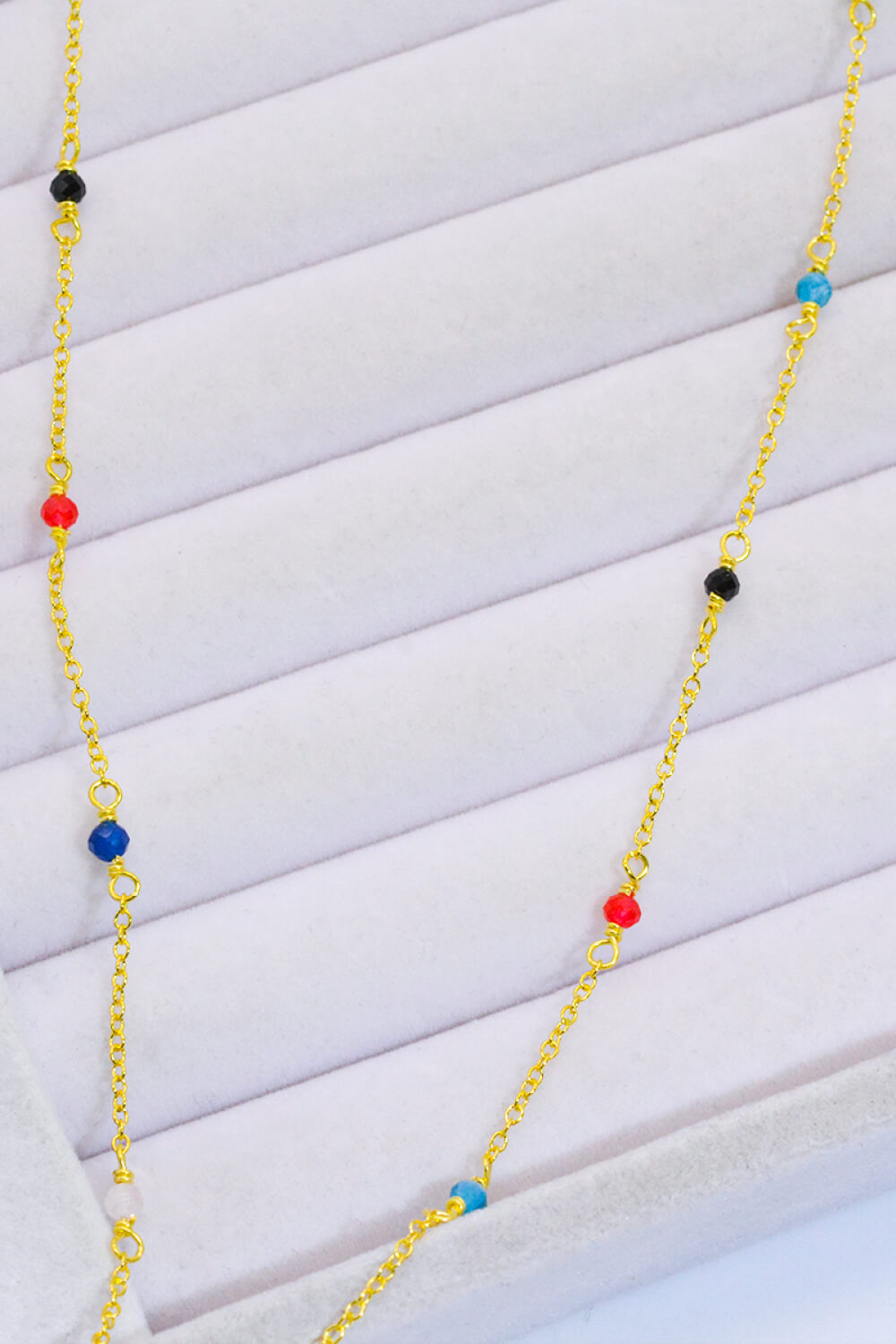 Gold Multicolor Bead Neckchain