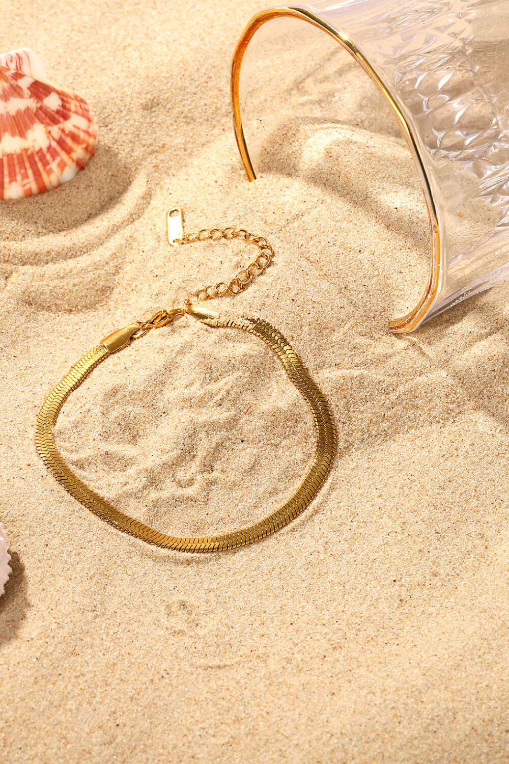 Fischgräten-Stahlarmband